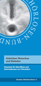 Broschüre "Gehörlose Menschen und Diabetes"